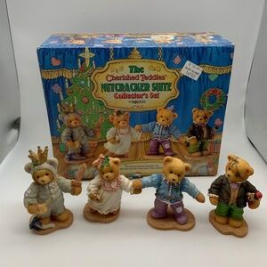 Vintage The Cherished Teddies Christmas Nutcracker Suite Collector's Set w/ Box
